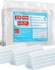 Mini Hot Glue Sticks, 0.27” Dia X 4” Long, 220-Pack Clear Hot Melt Glue Gun Sticks for All-Temp Mini Glue Guns, Multipurpose for Kids Adults DIY Art Craft Sealing Repairing Festival Decoration