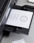 White Thick Paper Cardstock - 80 Lb Card Stock (216 Gsm) | 8.5 X 11 Inch | 50 Sheets | Heavyweight Cover Stock for Business Cards, Art, Invitations, Stationery Printing