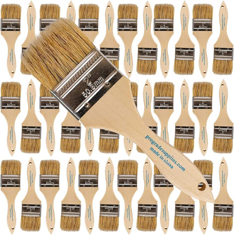 - Chip Paint Brushes - 36-Pack - 2 Inch Chip Brush for Paints, Stains, Varnishes, Glues, & Gesso