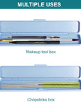 Small Pencil Box - Plastic Pencil Case - Pencil Cases for Adults,Pencil Case Aesthetic,Multipurpose Brushes Box, Cosmetic Pencil Cases,Travel Toiletry Cases