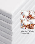 24 Pack Stretched Canvas for Painting, 6X8, 8X10, Each of 12, 100% Cotton & Primed White Canvas Boards for Beginners, Kids, Artists - Ideal for Oil, Acrylic, Watercolor & Pouring