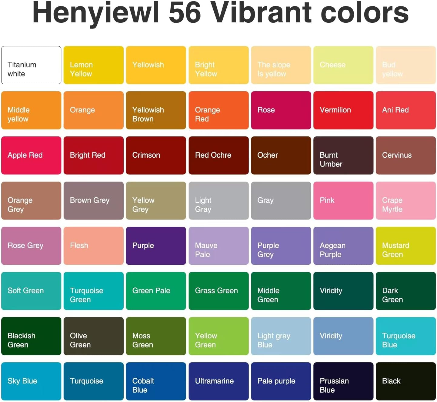 Gouache Paint Set, 56 Colors X 30Ml Unique Jelly Cup Design in a Carrying Case, Gouache Opaque Watercolor Painting Perfect Art Supplies for Artists, Students, and Kids