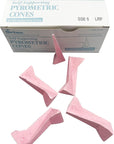 Self-Supporting Pyrometric Cones for Accurate Firings in Industrial, Pottery and Hobby Kilns - Cone 6 (Pkg/25)