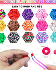 Flat Clay Beads Bracelet Making Kit Jewelry Making Kit for Beginner, 6Mm Flat Polymer Heishi Beads Letter Bead Friendship Bracelet Beads DIY Arts and Crafts Kit, Gifts Toys for Girls Age 6-12 (3000+)