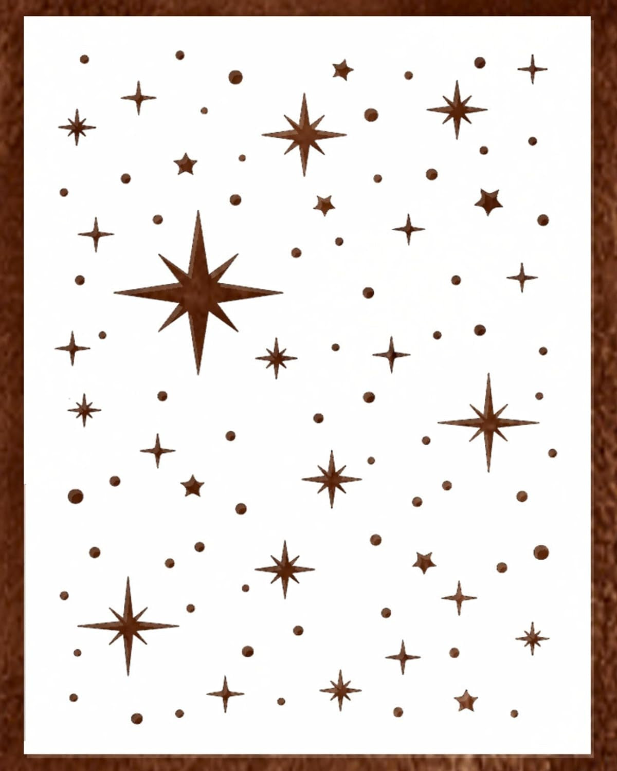 Large Star Stencil for Painting (12X16 Inch) - Twinkle Star Wall Stencil for Painting Large Pattern on Wood, Canvas, Tile, Fabric and Furniture – Reusable and Easy to Use Paint Stencils for Home Décor