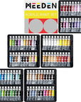 Heavy Body Acrylic Paint Sets, 100 Colors Acrylic Paint Tubes, Non-Toxic 0.41 Fl Oz /12Ml Acrylic Paints for Adults, Beginners