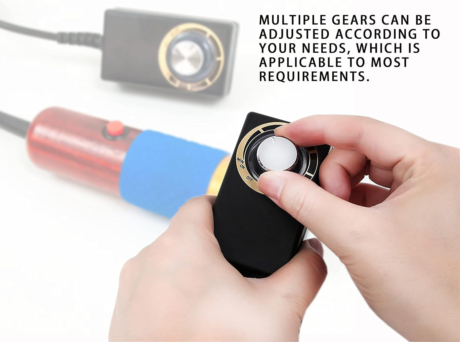 Carpet Trimmer with Shearing Guide, Electric Speed Adjustable Rug Tufting Carver Clippers, Electric Rug Shears Carpet Carving Tool for Handmade Rug Clean and Tufted Rug(With Stand Base and 2 Blades)