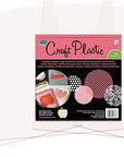 Ultra Clear .007 Plastic, Durable and Archival Film, Perfect for DIY Crafts, Stencils, Journals, Cards, 3D Embellishments, and More, 12" X 12", 25 Pack