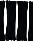 Black Pipe Cleaners 200 Pieces Chenille Stems for DIY Art Decorations Creative Craft (6 Mm X 12 Inch)