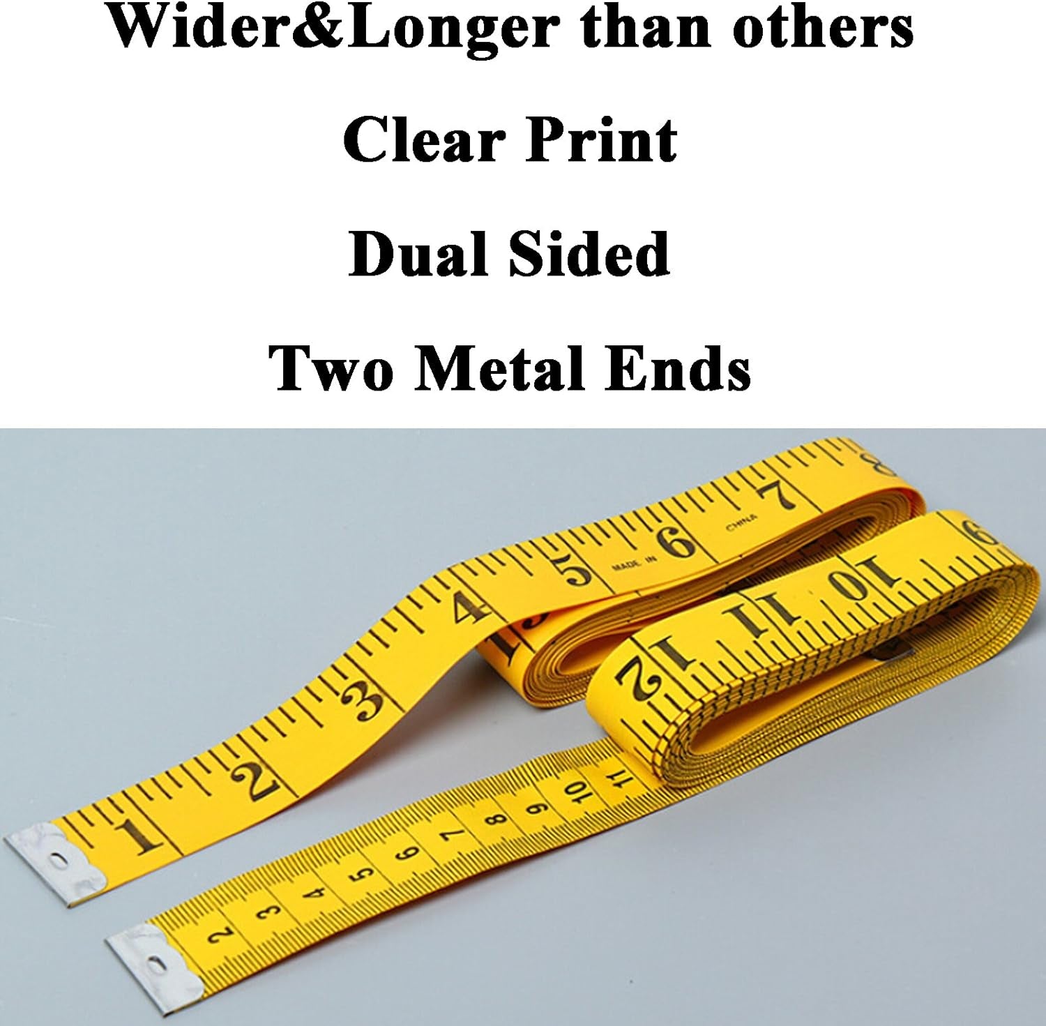 3Pcs Tape Measure 300Cm/120 Inch Double-Scale Soft Tape Measuring Body Weight Loss Body Measurement Sewing Tailor Cloth Ruler Dressmaker Flexible Ruler Tape Measure, HEAVY DUTY