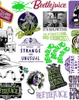 Beetlejuice 50Ct Vinyl Large Deluxe Stickers Variety Pack - Laptop, Water Bottle, Scrapbooking, Tablet, Skateboard, Indoor/Outdoor - Set of 50
