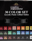 Acrylic Paint - Spectrum Set - 120 Ml Tube - Smooth & Creamy Consistency, Vibrant Pigmentation, Great Coverage for Artists - Clean up with Soap & Water