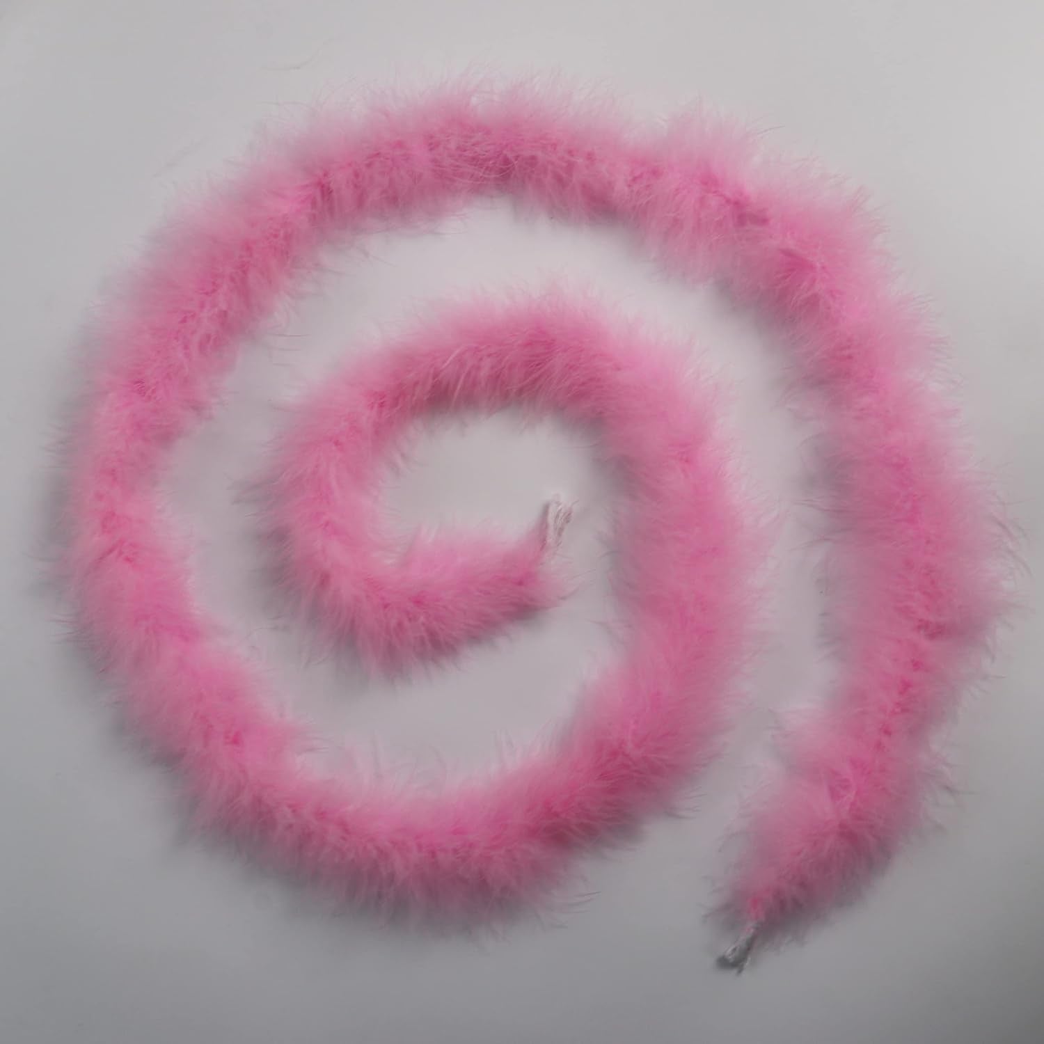 2 Yards 20G Fluffy Pink Marabou Feather Boa for DIY Craft Sewing Trim Home Wedding Party Christmas Decoration