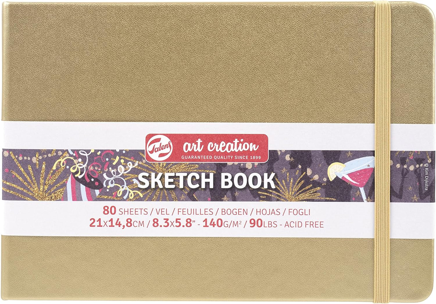 Talens Japan T9314-233M 452248 Art Creation Sketchbook, Drawing Notebook, 8.3 X 11.8 Inches (21 X 30 Cm), Navy Blue