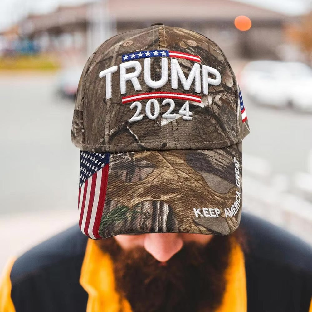 Trump 2024 Keep America Great Baseball Cap Embroidery MGA Hat Donald Trump Patriots President Hat for Trump Supporter Truck Caps