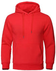 Autumn Winter Men Fleece Warm Mens Sweatshirt Casual Solid Color Streetwear Pullovers Sport School Fashion Hot Sale Hoodies