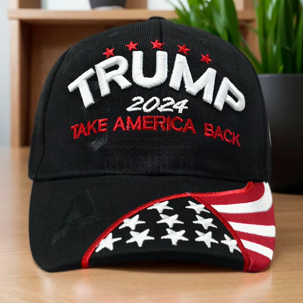 Trump 2024 Keep America Great Baseball Cap Embroidery MGA Hat Donald Trump Patriots President Hat for Trump Supporter Truck Caps