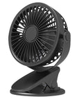 Clearance!6-inch New Style Desktop or Clip-on AC Electric Personal Indoor Fan with 3 Speeds,Black