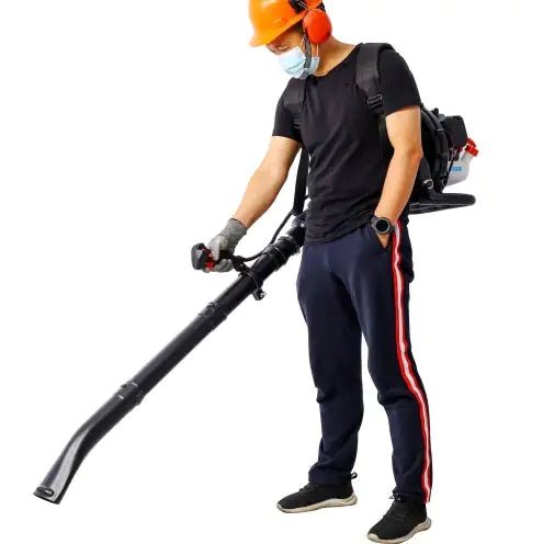OSAKAPRO 52CC 2-Cycle Gas Backpack Leaf Blower With Extention Tube,green