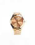 Michael Kors (MK3197) Slim Runway Mono Rose Gold-Toned Stainless Steel Watch