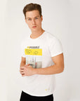 Biggdesign Faces Possible Mens Crew Neck T-Shirt