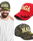 Trump 2024 Keep America Great Baseball Cap Embroidery MGA Hat Donald Trump Patriots President Hat for Trump Supporter Truck Caps
