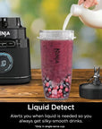 Ninja TB401 Power Blender + Processor Pro, Chopping & Smoothies, 72 oz. Pitcher, 64 oz. Food Processor, 24 oz. To-Go Cup, Black