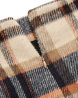 Women Pencil Plaid Skirts Fall Winter Knee-Length High Waisted Bodycon Wool Skirt With Zipper Temperament Knitted Plaid Skirts