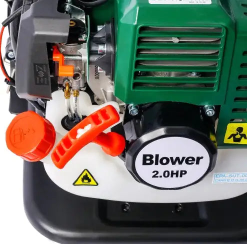 OSAKAPRO 52CC 2-Cycle Gas Backpack Leaf Blower With Extention Tube,green