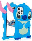 Ears Can Move Stitch For iPhone 14 13 12 11 Pro Max Xs XR 6 7 8Plus Case Soft Silicone Soft Case