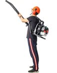 OSAKAPRO 52CC 2-Cycle Gas Backpack Leaf Blower With Extention Tube,green