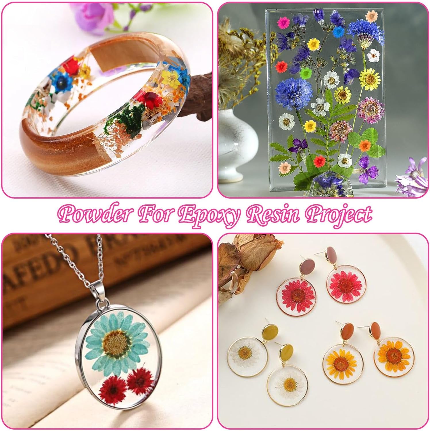 900 PCS Small Dried Flowers for Crafts Resin - Tiny Dried Flowers for Nails, Natural Real Dried Pressed Flowers Bulk for DIY Jewelry Earrings Epoxy Molds, Candles Making, Soap Making