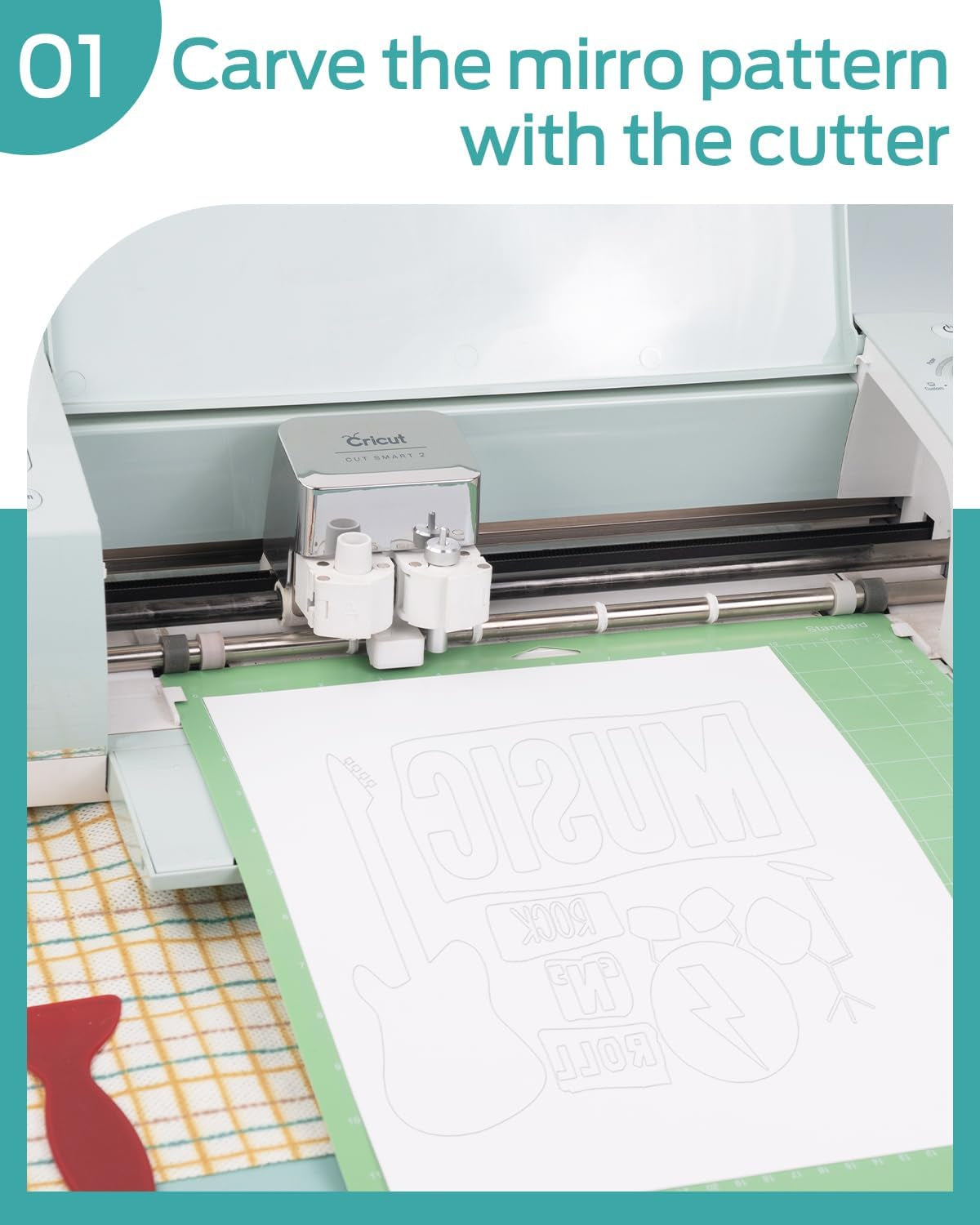 Vinyl Heat Transfer 12" X 100Ft-White Matte Htv Iron on Vinyl Roll for Cricut/Cameo Bundle, DIY Shirts, Bags, Socks, Shoes, Pillow and Other Frabic - Washed and Easy to Cut & Weed