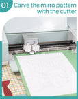 Vinyl Heat Transfer 12" X 100Ft-White Matte Htv Iron on Vinyl Roll for Cricut/Cameo Bundle, DIY Shirts, Bags, Socks, Shoes, Pillow and Other Frabic - Washed and Easy to Cut & Weed