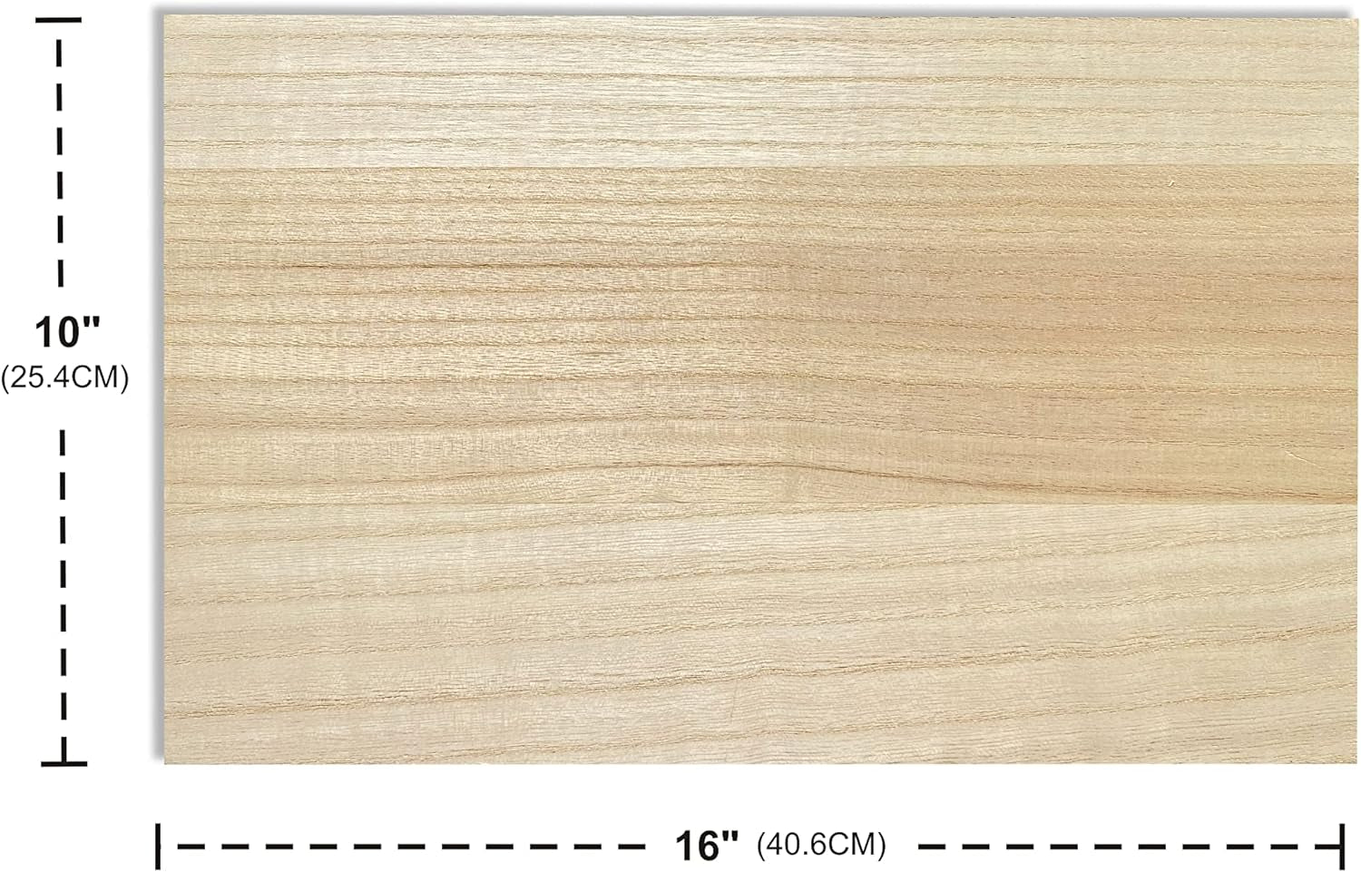 4 Pack Veneered MDF Double Sided Paulownia Wood,Mdf Core,6.4Mm 1/4Th Inch, 10"X16" Unfinished Wooden Canvas Boards Signs for Engraving Painting Crafts