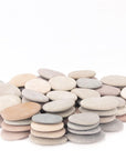 [About 97 PCS - 105 PCS](18 Pounds) Painting Rocks,2.33"-3.72" River Rocks,Diy Rocks,Flat Rocks,Craft Rocks,Natural Stones
