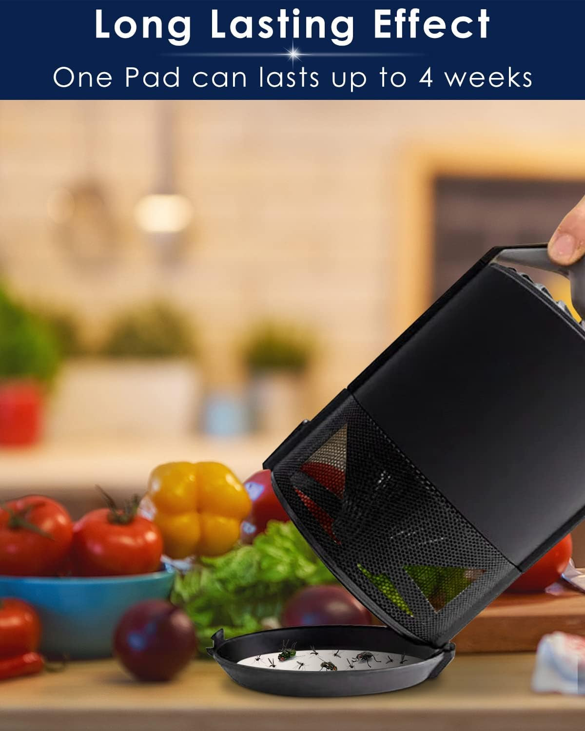 25 Pack 4.3 Inches Replacement Glue Boards, Refillable Glue Boards round Sticky Fits Most Models Indoor Outdoor Lamp, Replacement Sticky Glue Pads for Katchy, Fenun, FVOAI, MOAHUNT