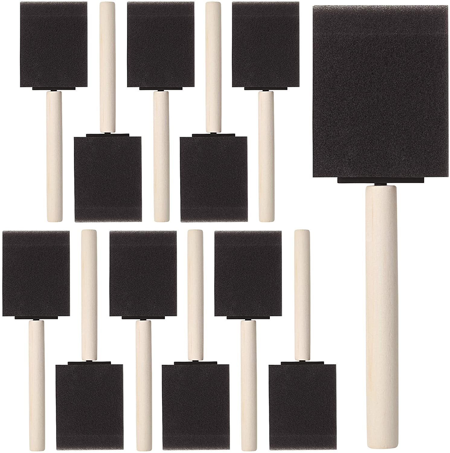 Bates- Foam Paint Brushes, Sponge Brushes, Sponge Paint Brush, Foam Brushes, Foam Brushes for Painting, Foam Brushes for Staining, Paint Sponges, Foam Brushes for Mod Podge (4 Inch)