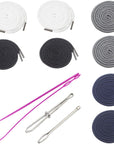 8 Pieces Drawstring Cords Replacement Drawstrings with Easy Threaders for Sweatpants Shorts Pants Jackets Coats (8 Pieces)