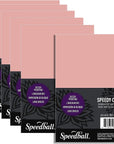 Speedy-Carve Block Printing Carving Block, Rectangle, Pink, 4 X 6 Inches (6-Pack), Linoleum for Printmaking