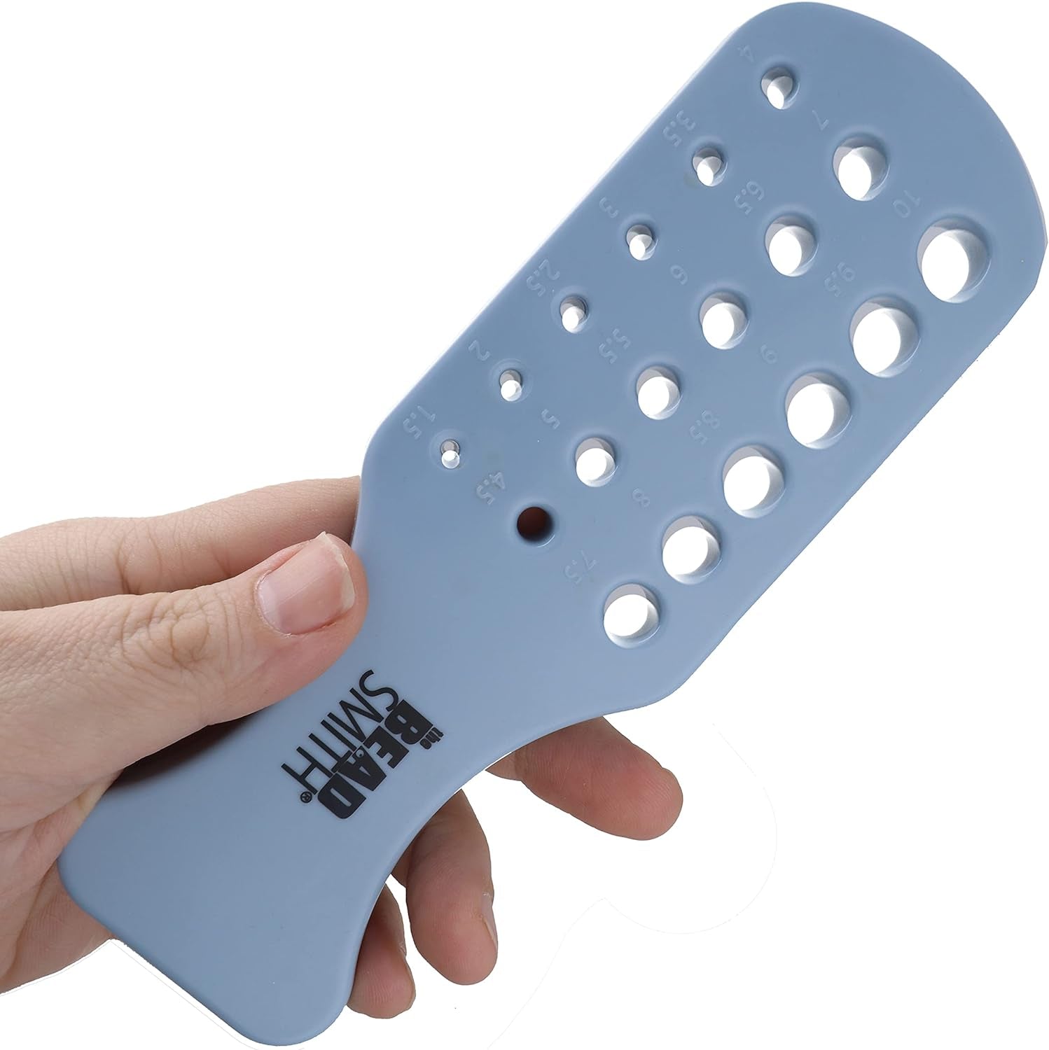 Wire Chain Drawplate, Durable Plastic with Handle, 2 Paddles, 33 Holes - Diameter Range 1.5 – 14.5Mm – Smooth, Shape and Condense Knitted, Crocheted, Woven or Braided Wire