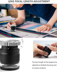 30X Loupe Magnifier,Adjustable Focal Length Magnifier,Foldable Jewelry Magnifier Glass for Textile Optical,Embroidery,Circuit Board,Coins,Etc.