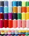 72Pcs Bobbins Sewing Threads Kit 36 Colors 500 Yards Sewing Polyester Thread Spools with 36Pcs Same Color Prewound Bobbins for Hand Sewing DIY Emergency Travel Sewing Machine Use