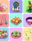 Polymer Clay, 50 Colors Modeling Clay for Kids, Non-Sticky Oven Bake Clay with Sculpting Tools and Accessories, DIY Starter Kits, Christmas Gift for Children and Artists