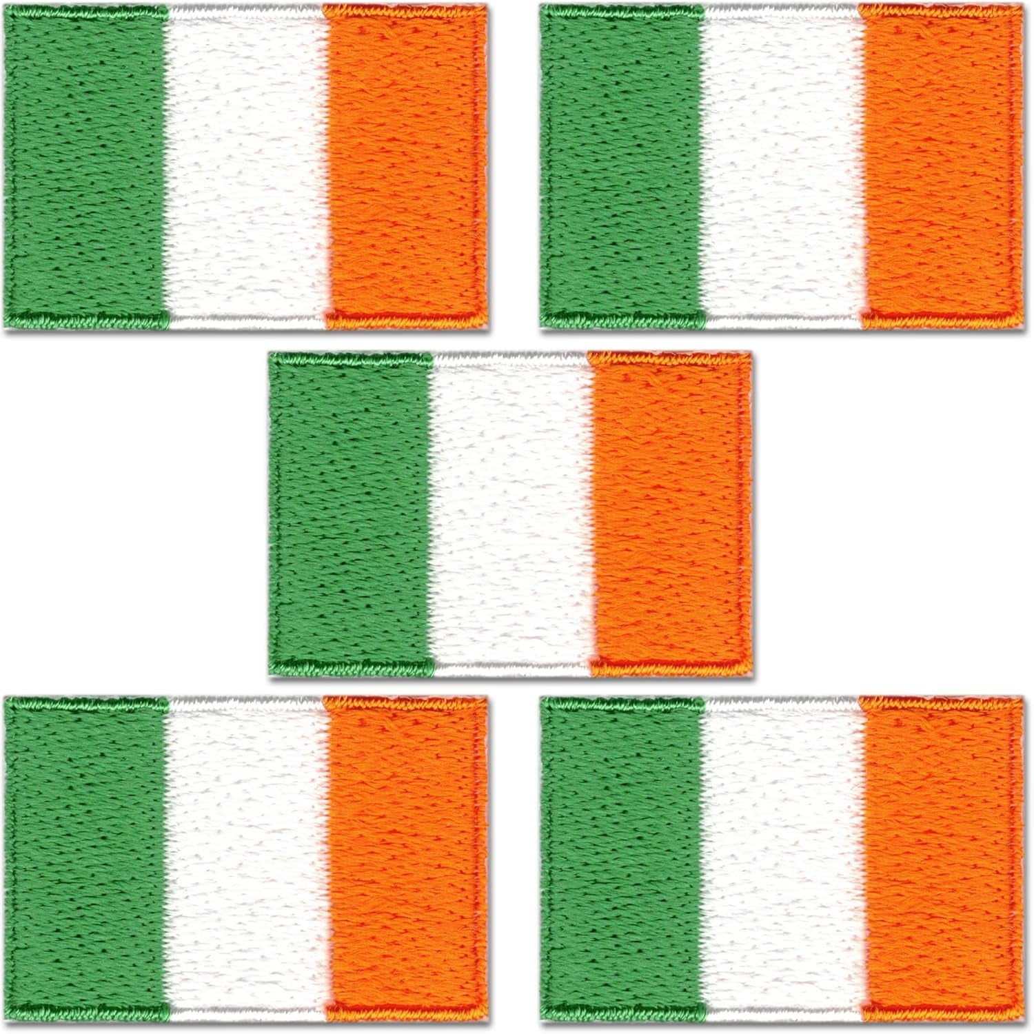 Small Shamrock Patches (10-Pack) Three Leaf Clover St. Patrick'S Day Iron on Appliques for Clothing, Uniforms, Hats, Backpacks, Jackets, Pants, Accessories, Etc.