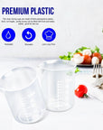 50Ml/1.7Oz Epoxy Mixing Cups, 38PCS Graduated Epoxy Resin Cups, Resin Mixing Cups, Beaker, Pouring Cup, Plastic Measuring Cup for Resin, Epoxy, Acrylic Paint, with 40 PCS Wood Craft Sticks