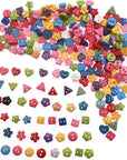 6Mm 100Pcs Mixed Color and Style Mini Buttons for DIY Handmade Craft Art Sewing Doll Cloth Buttons