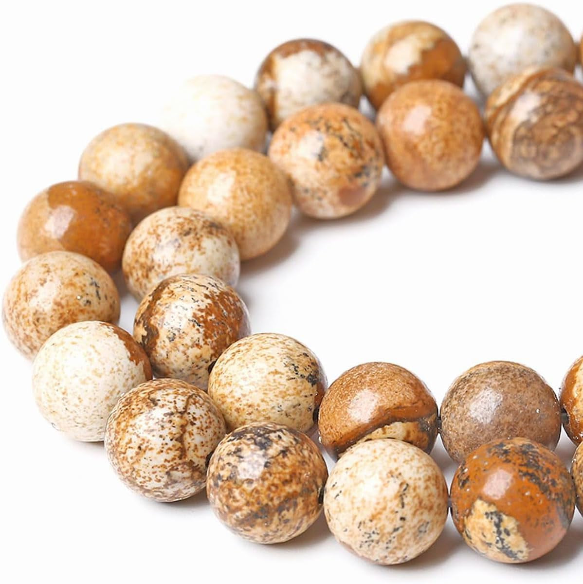 12Mm Natural Indian Agate Beads round Gemstone Loose Beads for Jewelry Making (31-33Pcs/Strand)