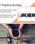 30 Pack 5/8 Inch Side Release Buckles, Contoured Plastic Paracord Bracelet Buckles, Paracord Buckles for Parachute 550 Cord Clips Paracord Bracelets Clasp Dog Collar Buckle DIY Craft Accessories