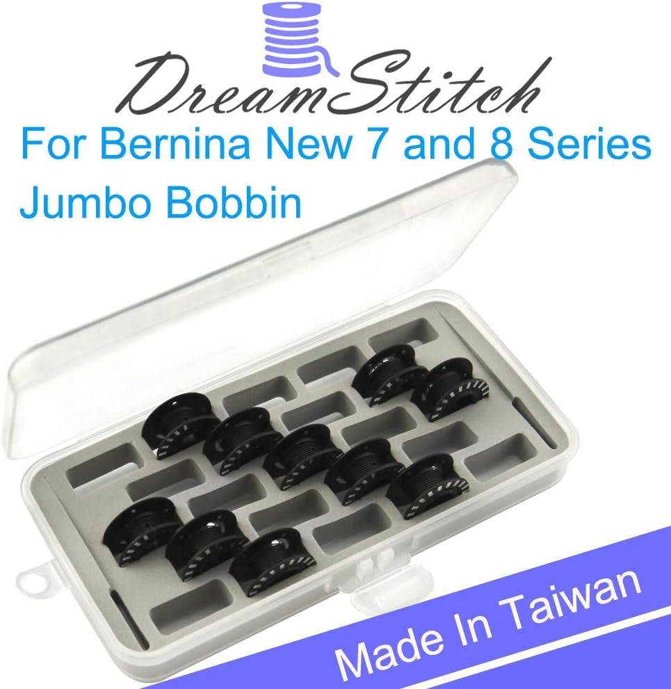 Bobbin Case for Bernina New 7 and 8 Series Jumbo Bobbin Sewing Bobbin Storage Case and Saver Holds 23 Bobbins Box Organizer - Gray